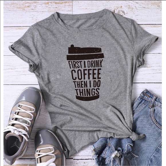 Aluna Levi Tops - Coffee T-Shirt